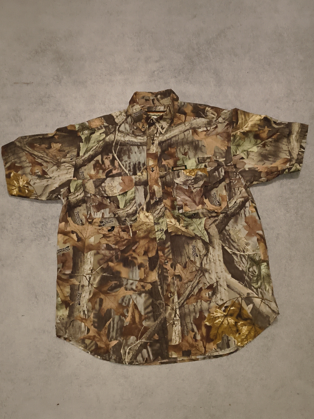 Remington Short-Sleeve Camouflage Field Shirt Jacket - Brown, Green